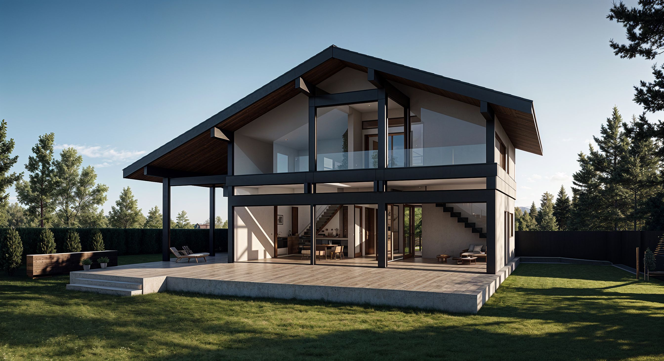 Дом из бруса Фахверк VZ-557